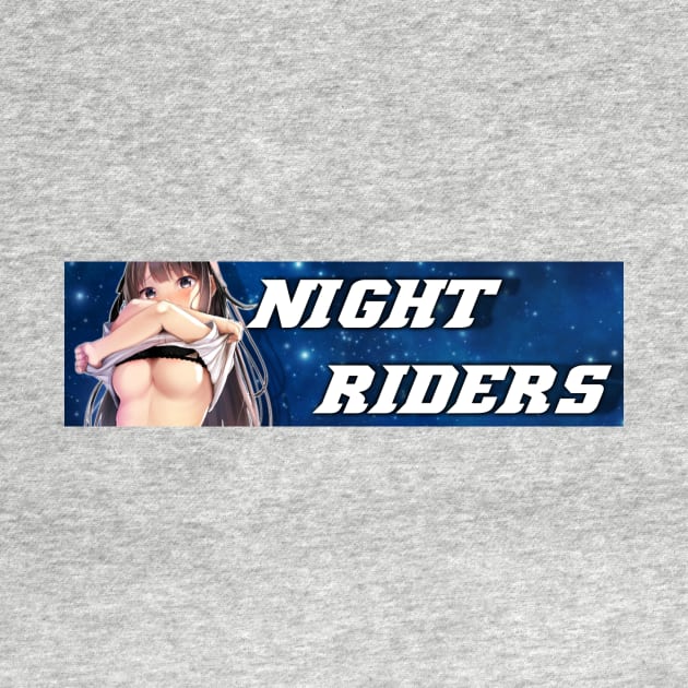 car slap stickers NIGHT RIDERS GIRL by eugen900000